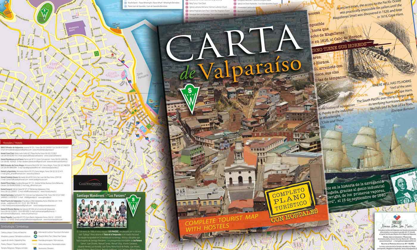 Carta mapa de Valparaíso-frontis