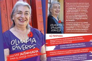 Olimpia Riveros, campaña a concejala de Concepcion