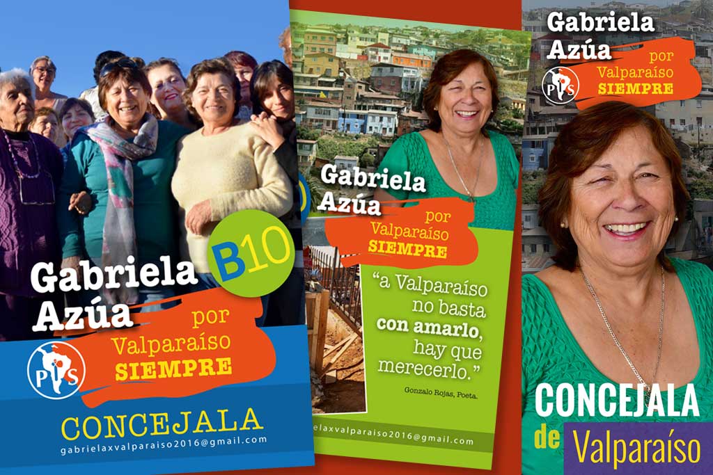 Gabriela Azúa, campaña a concejala de Valparaiso